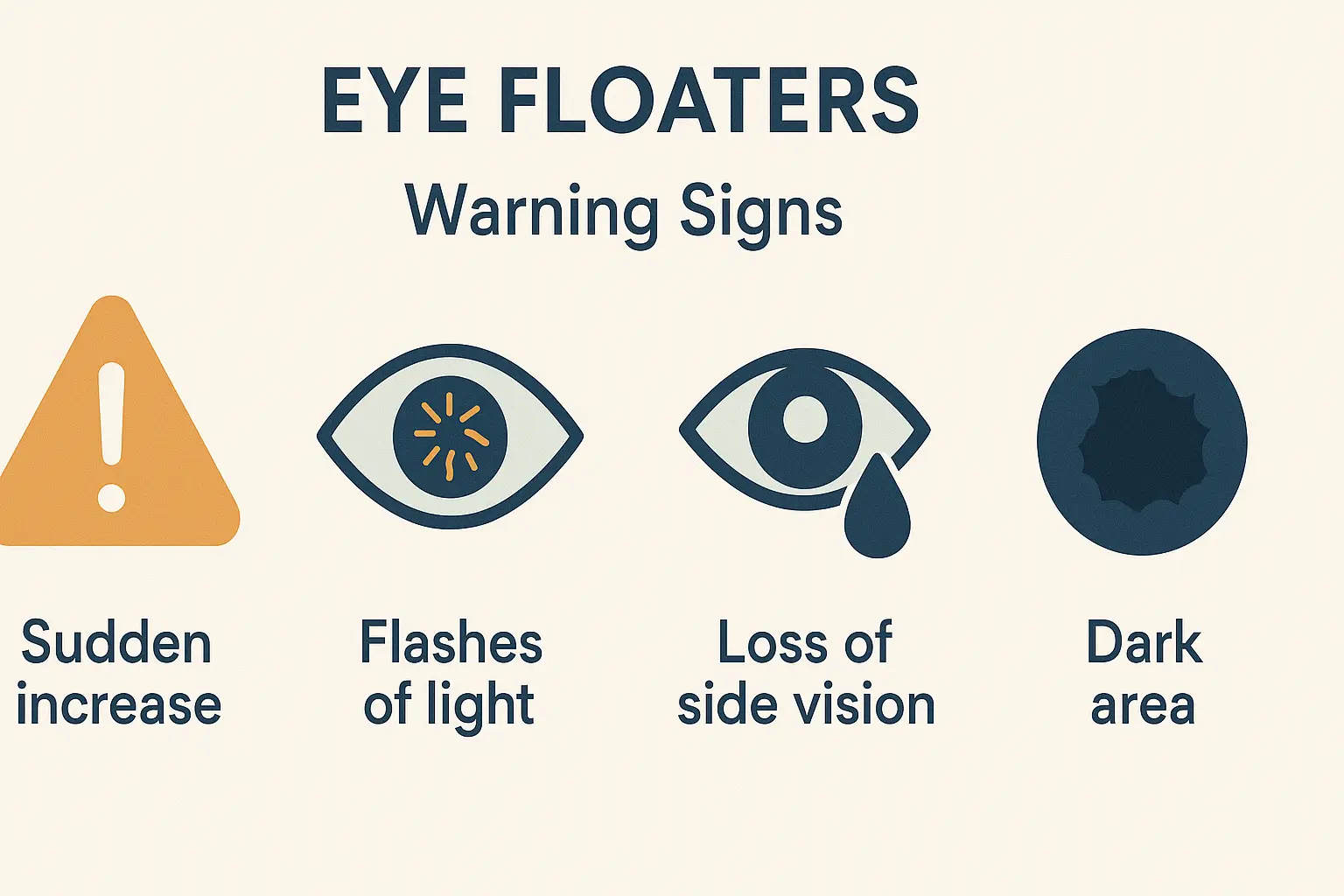 Warning signs for serious eye floaters conditions
