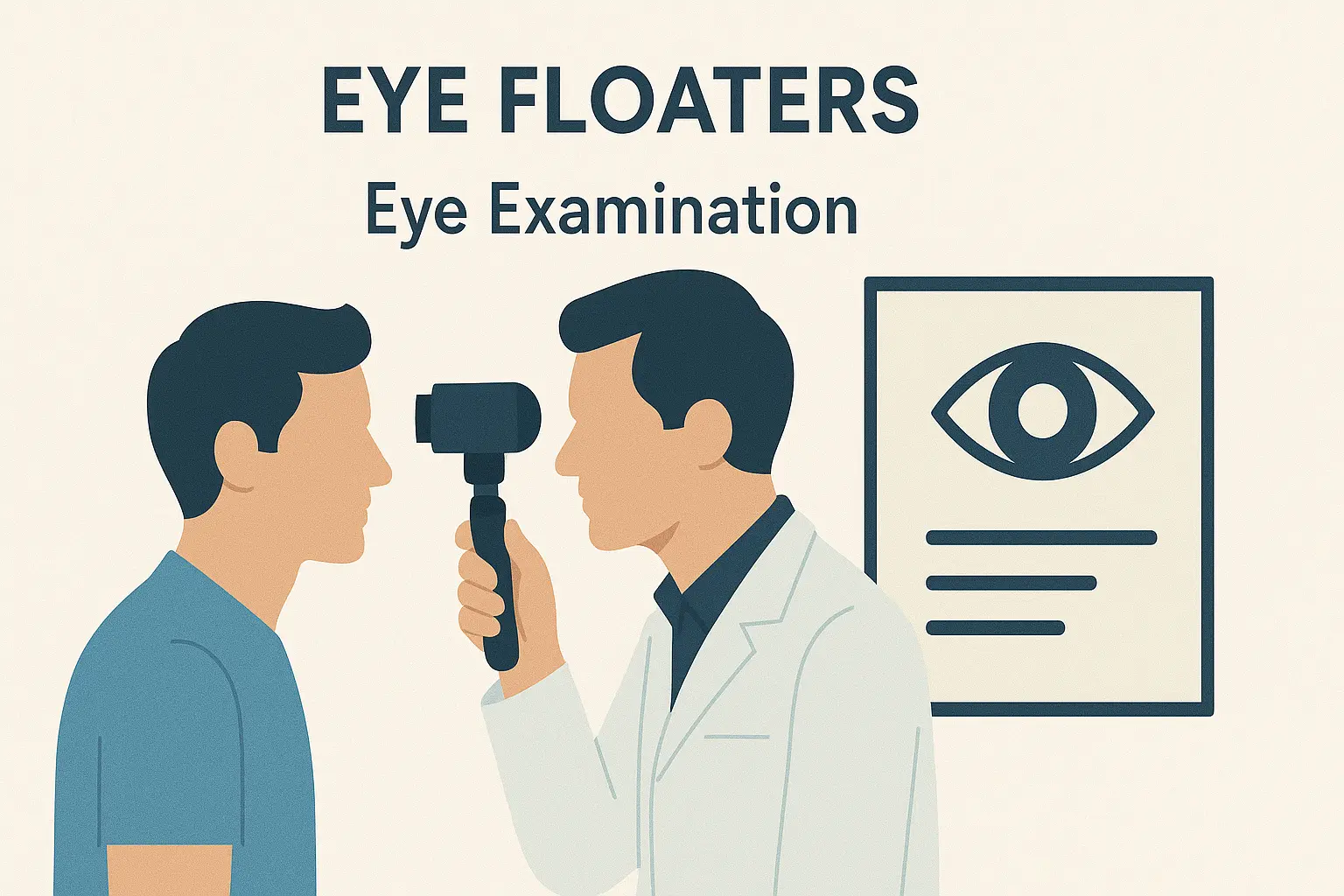 Eye examination for diagnosing floaters