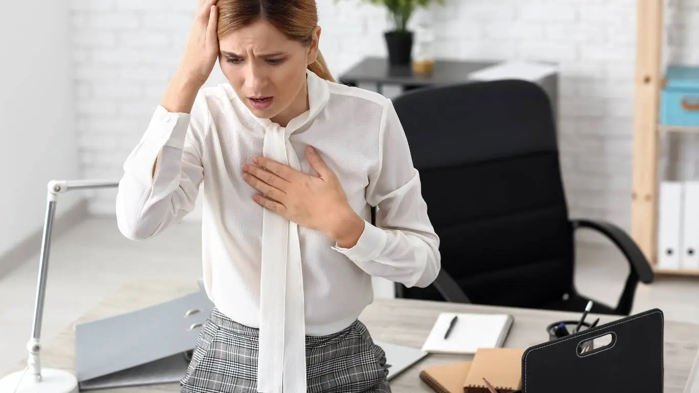 Doctor reviewing patient chart for anxiety medication plan