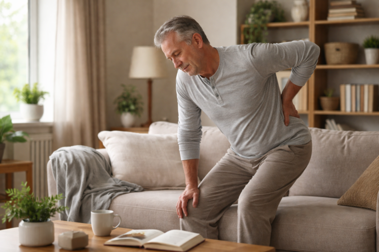Soft morning light coming through a bedroom window beside an unmade bed