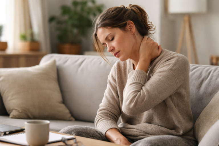 Soft morning light coming through a kitchen window onto a quiet countertop and sink.