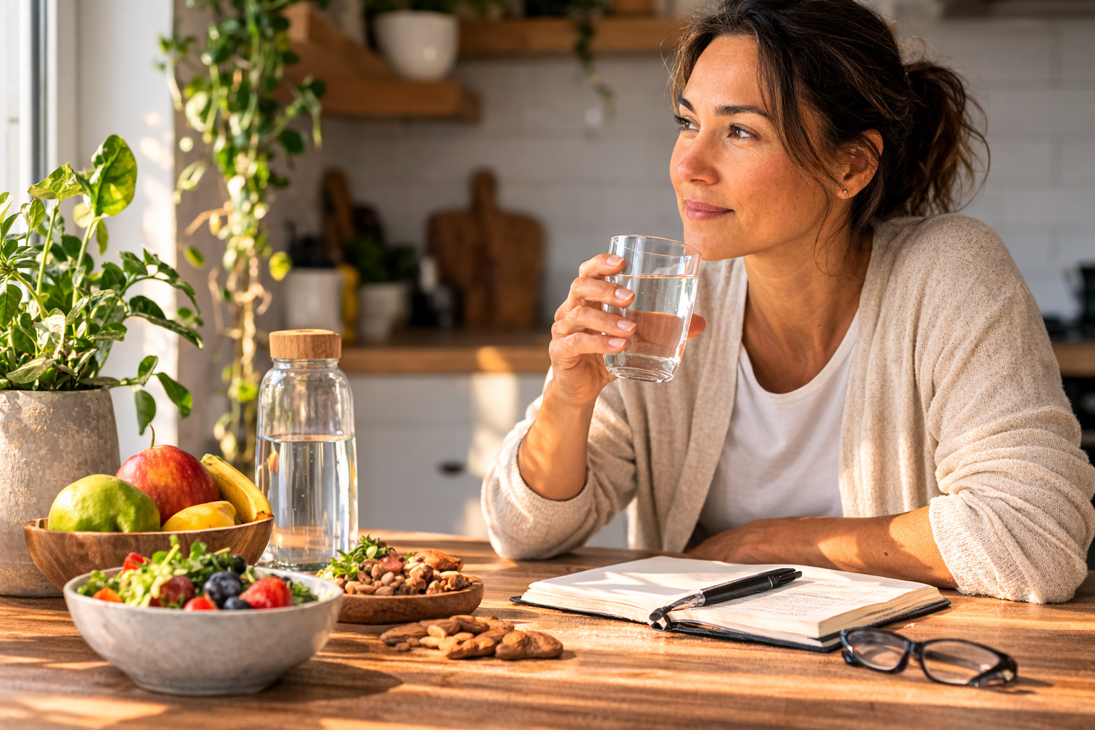 Someone resting in a comfortable chair in a quiet living room during the afternoon