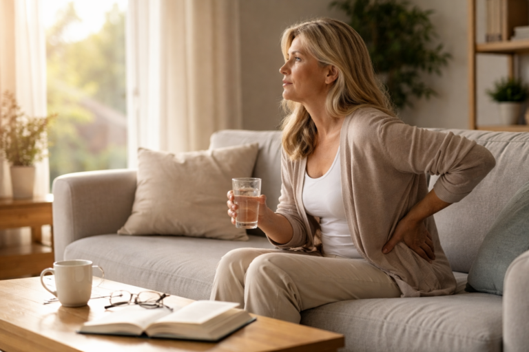 soft sunlight entering a quiet living room through sheer curtains